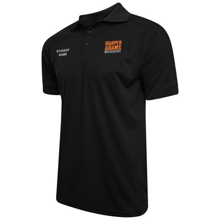 Dual Solid Polo Shirt - Black