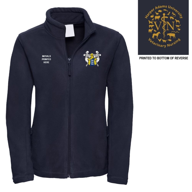 FULL ZIP FLEECE-NAVY - Womens