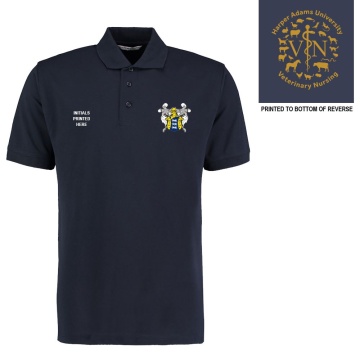 Dual Solid Colour Polo : Navy