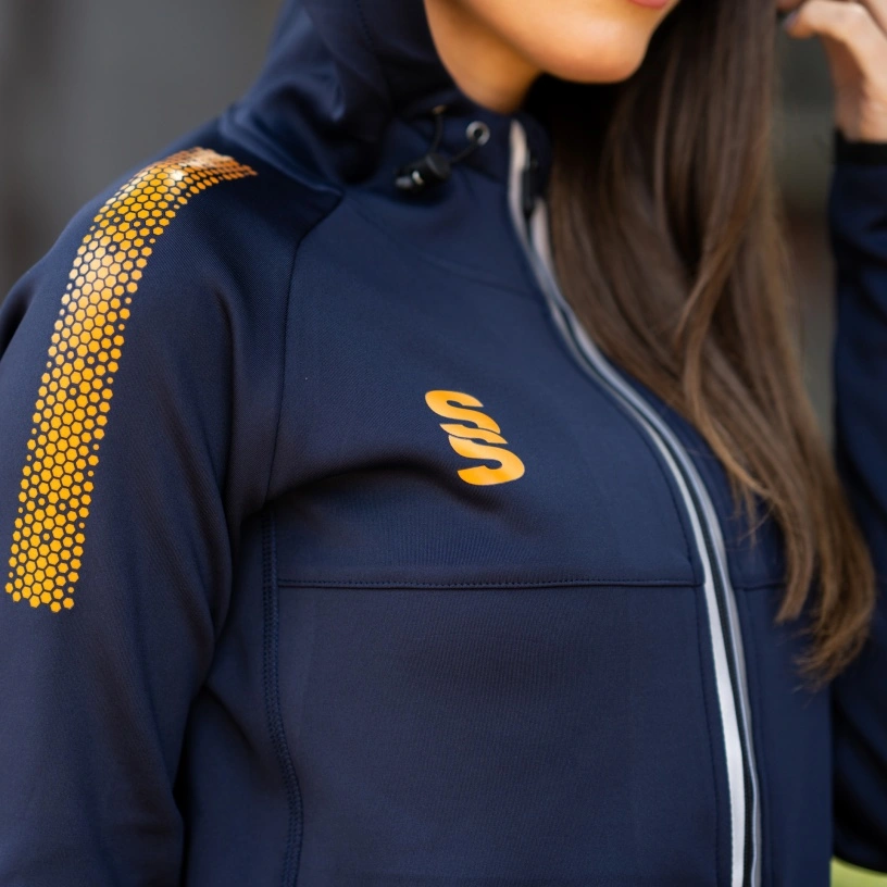 Women's Dual Full Zip Hoody : Navy